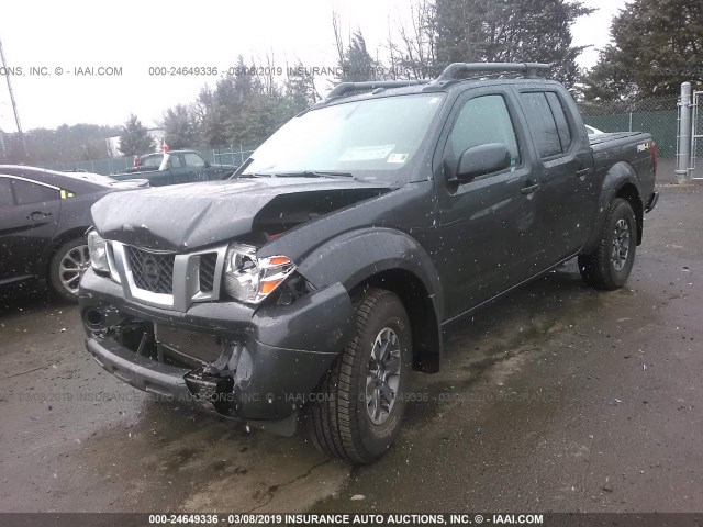 1N6AD0EV4FN724781 - 2015 NISSAN FRONTIER S/SV/SL/PRO-4X GRAY photo 2