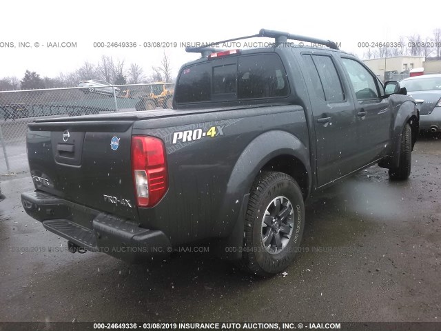 1N6AD0EV4FN724781 - 2015 NISSAN FRONTIER S/SV/SL/PRO-4X GRAY photo 4