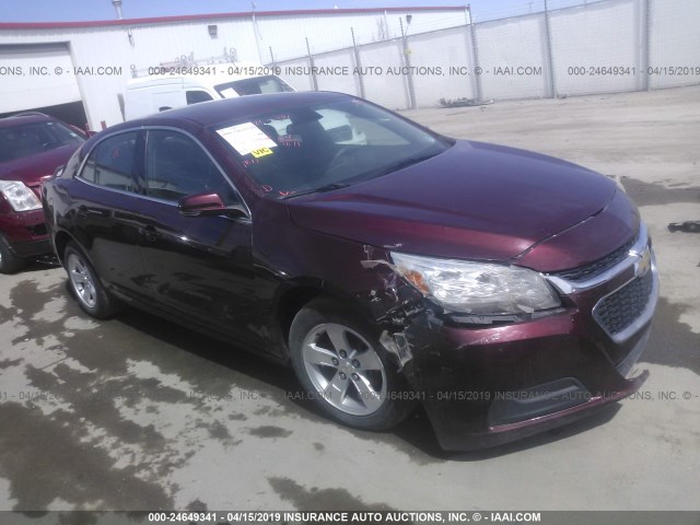 1G11C5SL6FF134591 - 2015 CHEVROLET MALIBU 1LT ბურგუნდია ფოტო 1