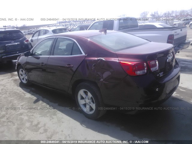 1G11C5SL6FF134591 - 2015 CHEVROLET MALIBU 1LT ბურგუნდია ფოტო 3