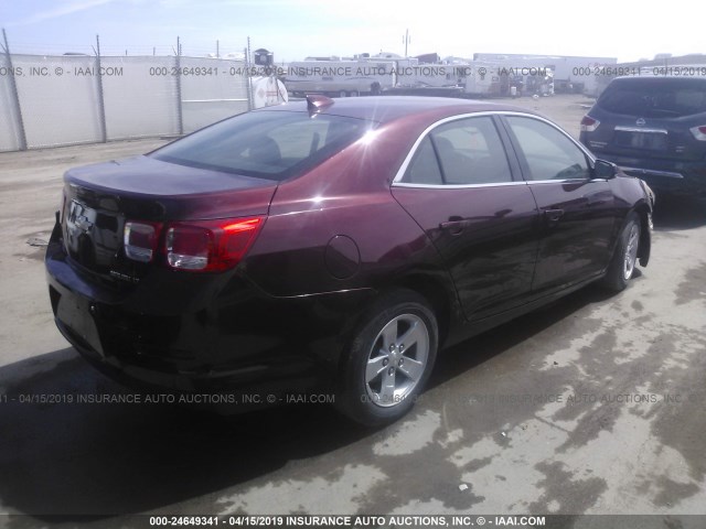 1G11C5SL6FF134591 - 2015 CHEVROLET MALIBU 1LT ბურგუნდია ფოტო 4