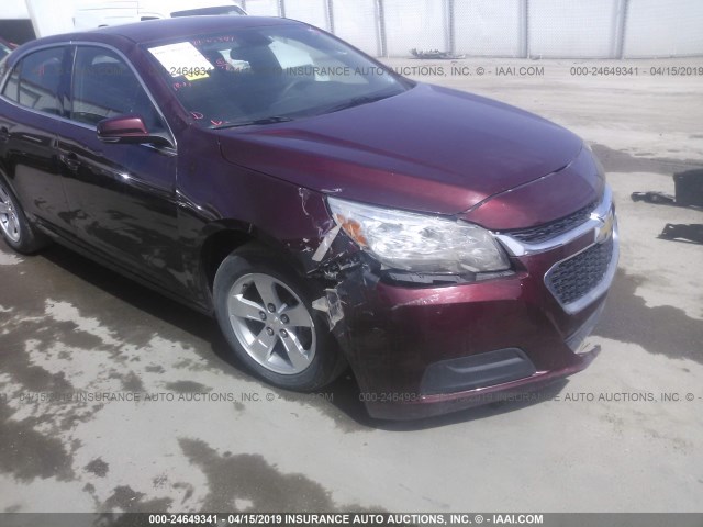 1G11C5SL6FF134591 - 2015 CHEVROLET MALIBU 1LT ბურგუნდია ფოტო 6