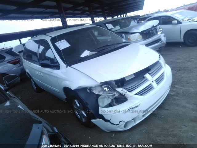 2D4GP44L75R503370 - 2005 DODGE GRAND CARAVAN SXT WHITE photo 1