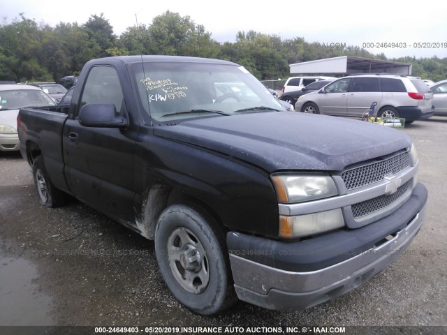 1GCEC14X23Z322763 - 2003 CHEVROLET SILVERADO C1500 BLACK photo 1