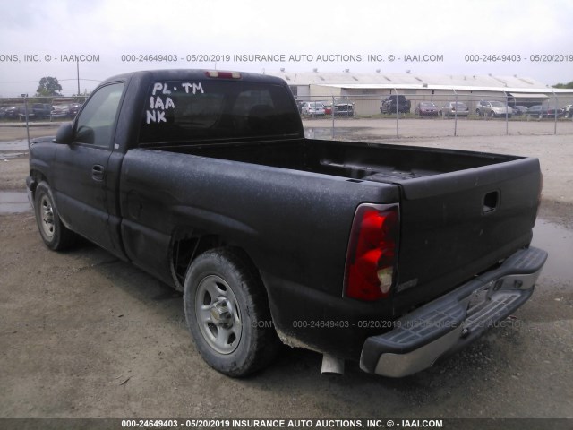 1GCEC14X23Z322763 - 2003 CHEVROLET SILVERADO C1500 BLACK photo 3