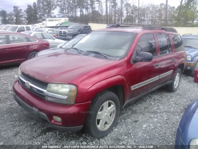 1GNES16S126120900 - 2002 CHEVROLET TRAILBLAZER EXT RED photo 2