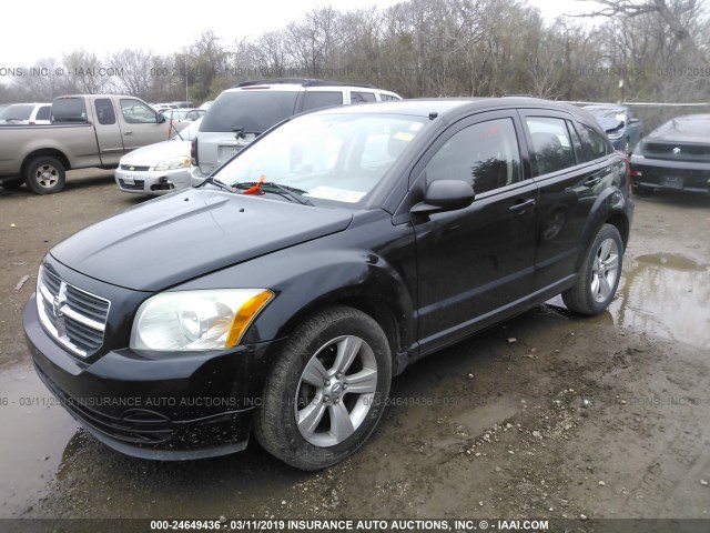 1B3CB4HA6AD595704 - 2010 DODGE CALIBER SXT BLACK photo 2