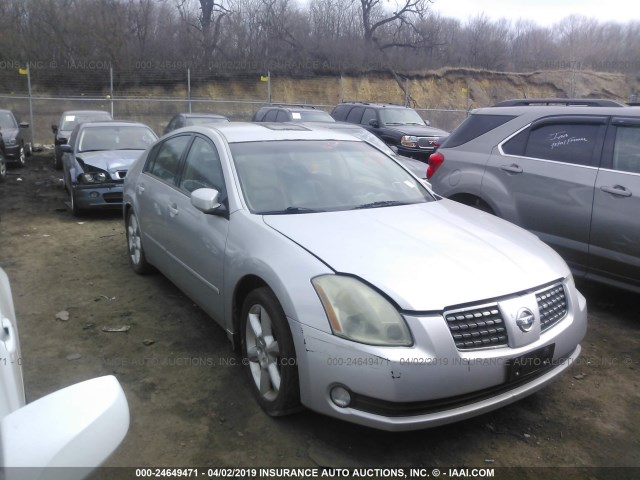 1N4BA41EX4C826503 - 2004 NISSAN MAXIMA SE/SL SILVER photo 1