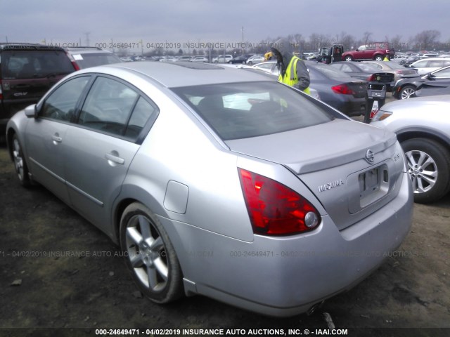 1N4BA41EX4C826503 - 2004 NISSAN MAXIMA SE/SL SILVER photo 3