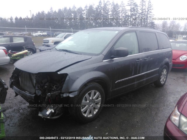 2C4RC1BG8FR696474 - 2015 CHRYSLER TOWN & COUNTRY TOURING GRAY photo 2