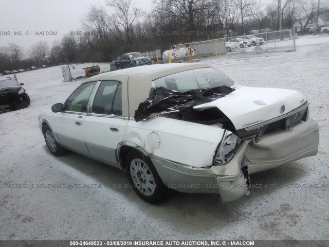 2MEFM74W26X605779 - 2006 MERCURY GRAND MARQUIS GS WHITE photo 3