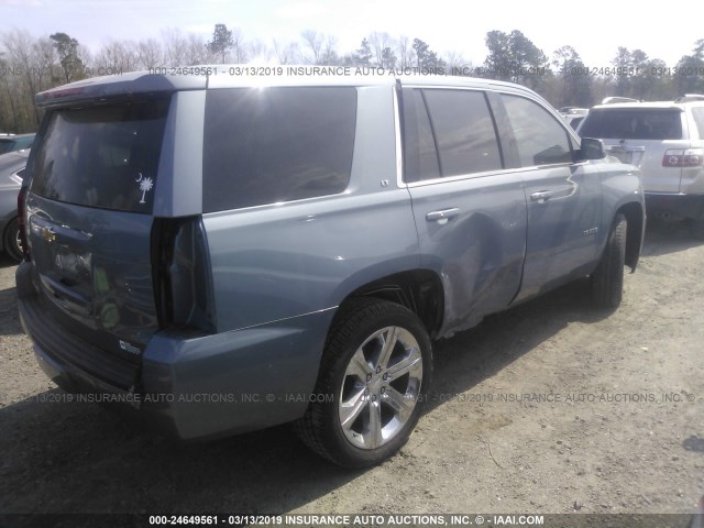 1GNSCBKC3GR338363 - 2016 CHEVROLET TAHOE C1500 LT BLUE photo 4