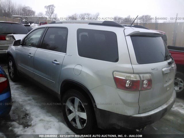 1GKLVMED1AJ270128 - 2010 GMC ACADIA SLT-1 SILVER photo 3