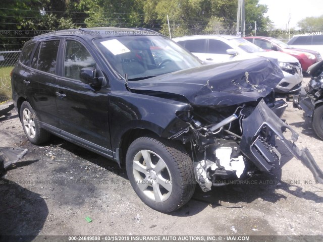 5NMSH73E98H159709 - 2008 HYUNDAI SANTA FE SE/LIMITED BLACK photo 1