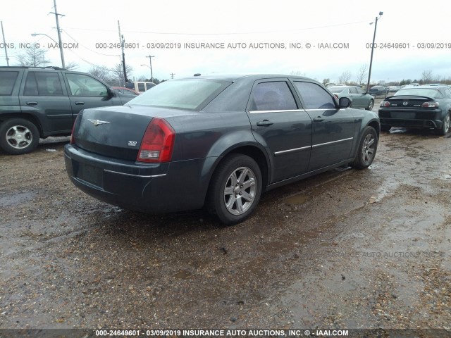 2C3KA53G87H777340 - 2007 CHRYSLER 300 TOURING BLUE photo 4