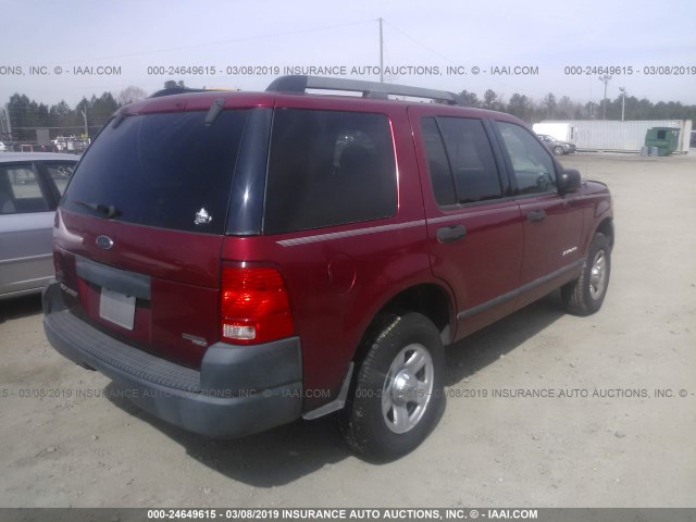 1FMZU62K15UA90574 - 2005 FORD EXPLORER XLS/XLS SPORT BURGUNDY photo 4