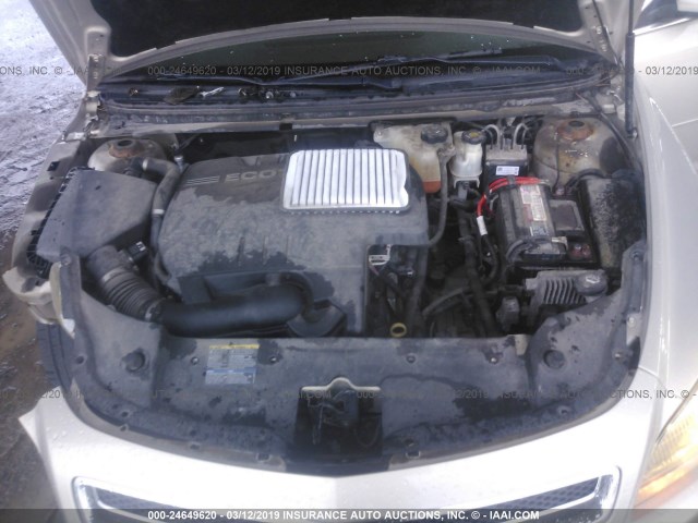 1G1ZH57B39F256723 - 2009 CHEVROLET MALIBU 1LT 金色 照片 10