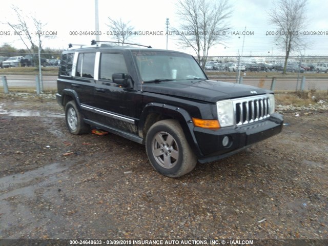 1J8HG58246C366657 - 2006 JEEP COMMANDER LIMITED BLACK photo 1