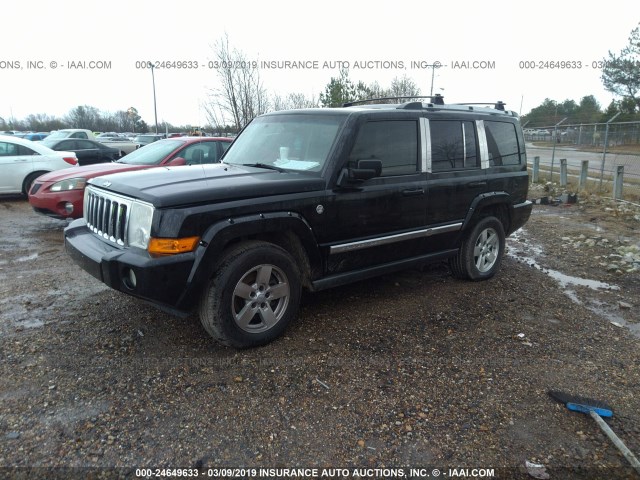 1J8HG58246C366657 - 2006 JEEP COMMANDER LIMITED BLACK photo 2