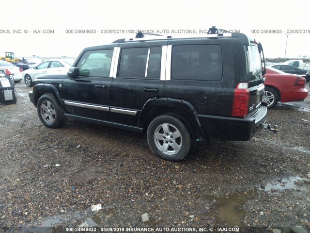 1J8HG58246C366657 - 2006 JEEP COMMANDER LIMITED BLACK photo 3