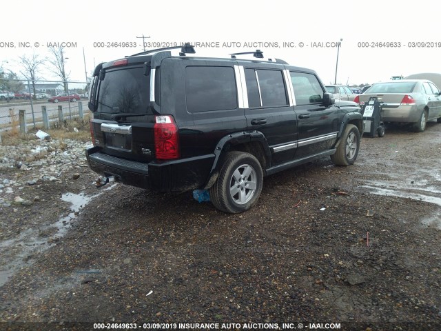 1J8HG58246C366657 - 2006 JEEP COMMANDER LIMITED BLACK photo 4