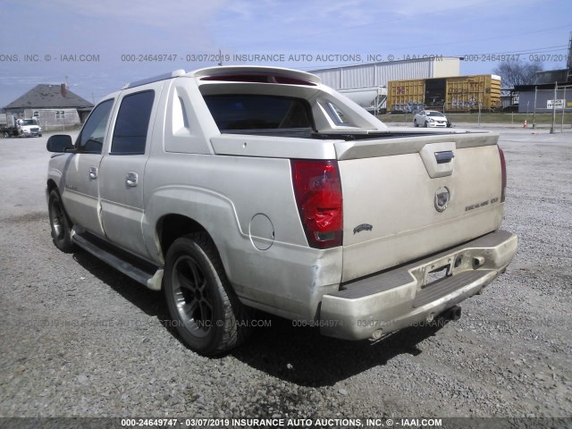 3GYEK63N03G258264 - 2003 CADILLAC ESCALADE EXT WHITE photo 3