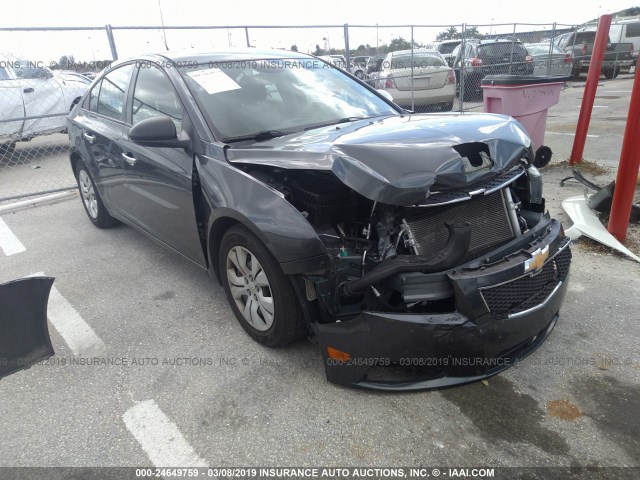 1G1PA5SH9D7215975 - 2013 CHEVROLET CRUZE LS GRAY photo 1