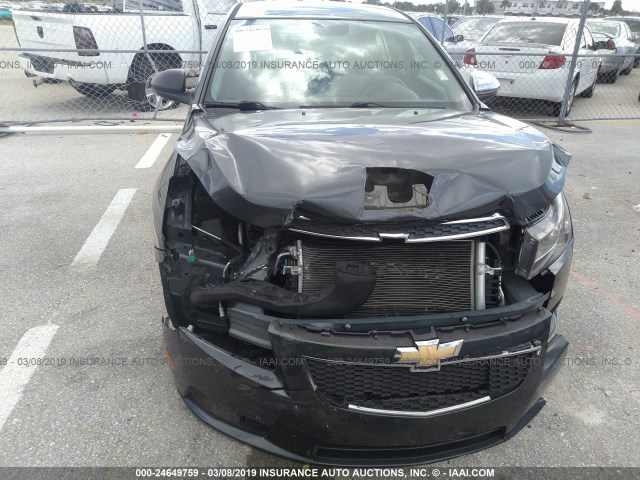 1G1PA5SH9D7215975 - 2013 CHEVROLET CRUZE LS GRAY photo 6