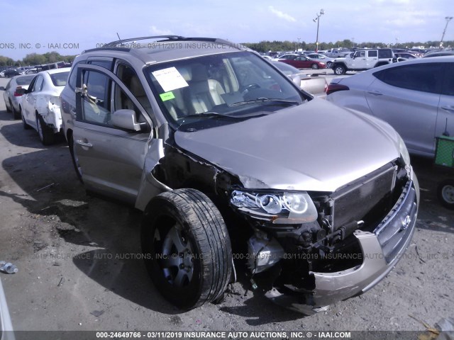 5NMSH13E87H073321 - 2007 HYUNDAI SANTA FE SE/LIMITED GOLD photo 1