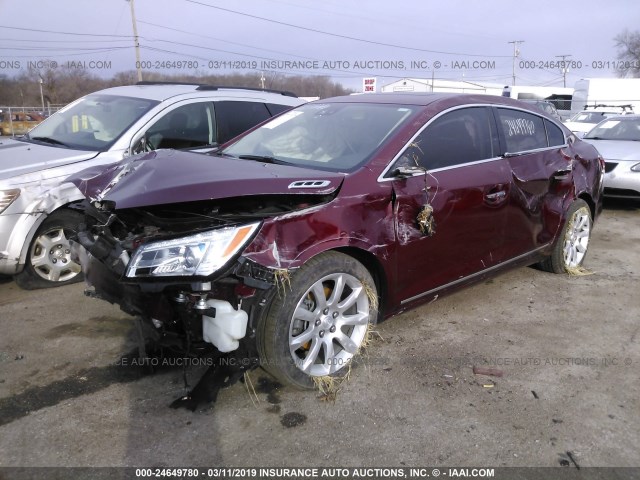 1G4GD5G38FF255383 - 2015 BUICK LACROSSE PREMIUM RED photo 2