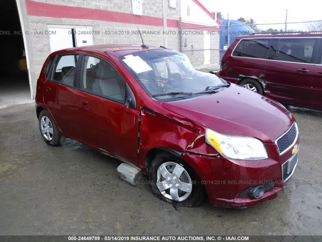 KL1TD6DE4BB135653 - 2011 CHEVROLET AVEO LS/LT RED photo 1