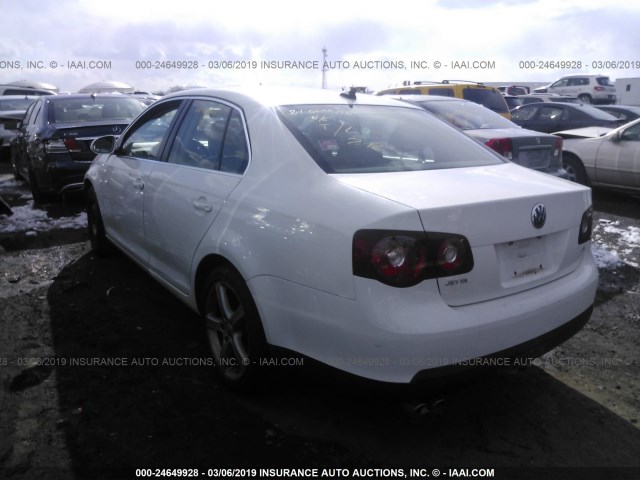 3VWRZ71KX9M166667 - 2009 VOLKSWAGEN JETTA SE/SEL WHITE photo 3