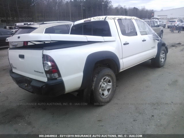 5TFJX4GN4BX001848 - 2011 TOYOTA TACOMA DOUBLE CAB 白色 照片 4