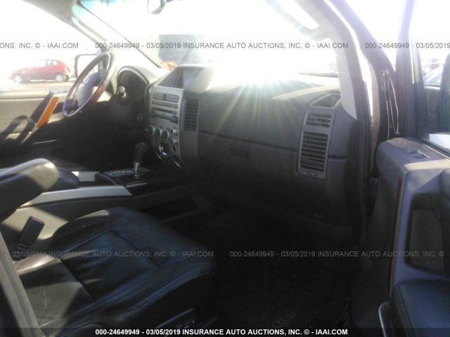 5N3AA08C34N801825 - 2004 INFINITI QX56 BLACK photo 5