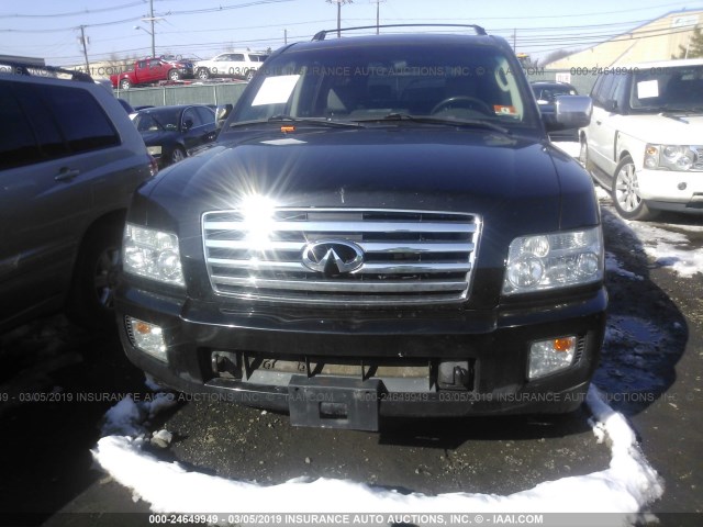 5N3AA08C34N801825 - 2004 INFINITI QX56 BLACK photo 6