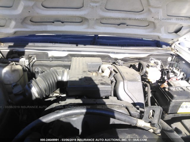 1GCCS146168316318 - 2006 CHEVROLET COLORADO WHITE photo 10