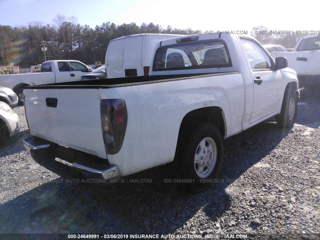 1GCCS146168316318 - 2006 CHEVROLET COLORADO WHITE photo 4