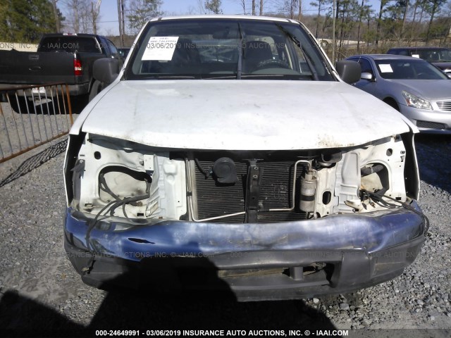 1GCCS146168316318 - 2006 CHEVROLET COLORADO WHITE photo 6