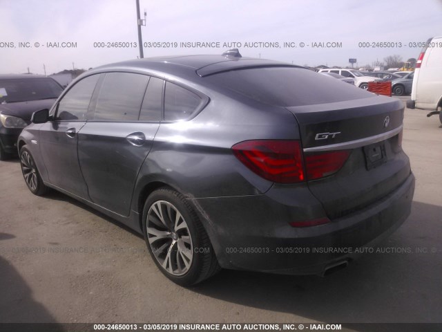 WBASN4C51AC208667 - 2010 BMW 550 GT GRAY photo 3