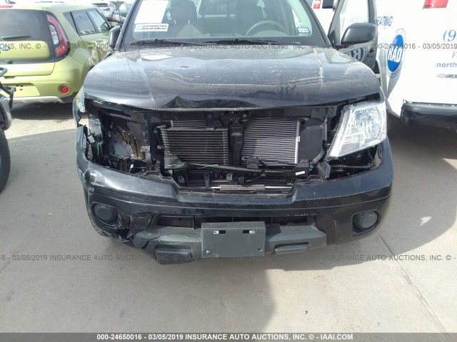 1N6AD0ER8KN731133 - 2019 NISSAN FRONTIER BLACK photo 6