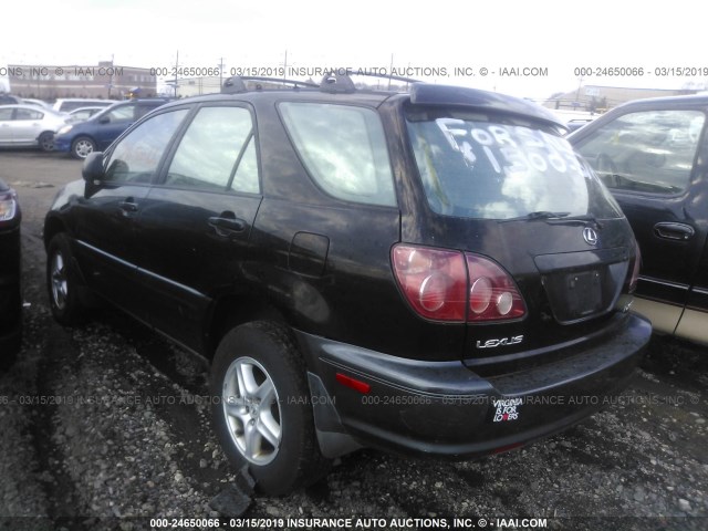 JT6HF10UXX0014807 - 1999 LEXUS RX 300 BLACK photo 3