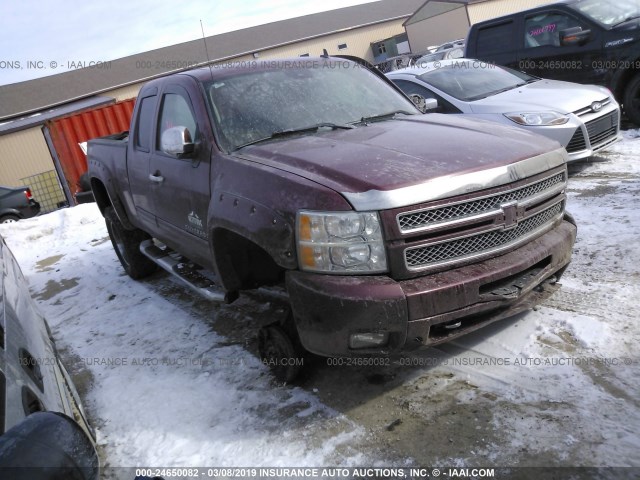 1GCRKSE71DZ294531 - 2013 CHEVROLET SILVERADO K1500 LT MAROON photo 1