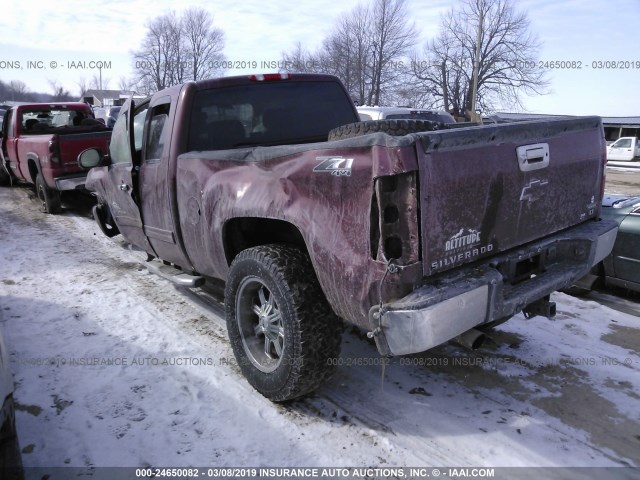 1GCRKSE71DZ294531 - 2013 CHEVROLET SILVERADO K1500 LT MAROON photo 3