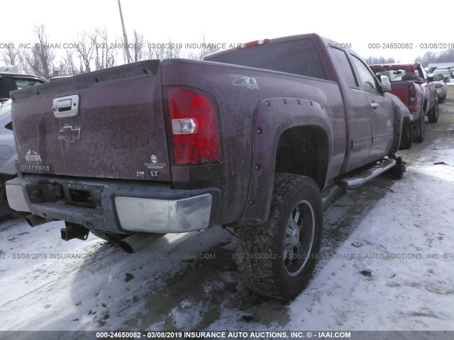 1GCRKSE71DZ294531 - 2013 CHEVROLET SILVERADO K1500 LT MAROON photo 4