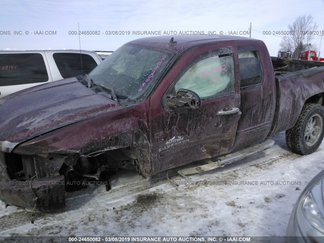 1GCRKSE71DZ294531 - 2013 CHEVROLET SILVERADO K1500 LT MAROON photo 6