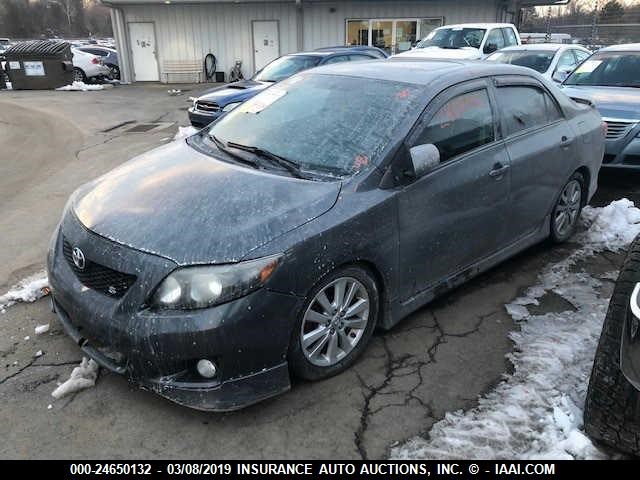 2T1BU40E79C170651 - 2009 TOYOTA COROLLA S/LE/XLE GRAY photo 2