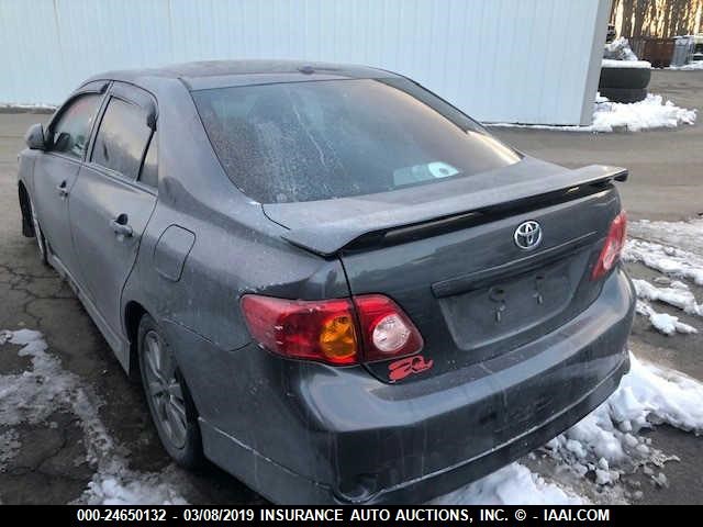 2T1BU40E79C170651 - 2009 TOYOTA COROLLA S/LE/XLE GRAY photo 3