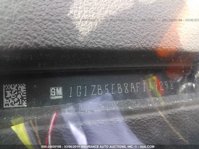 1G1ZB5EB8AF119298 - 2010 CHEVROLET MALIBU LS TAN photo 9