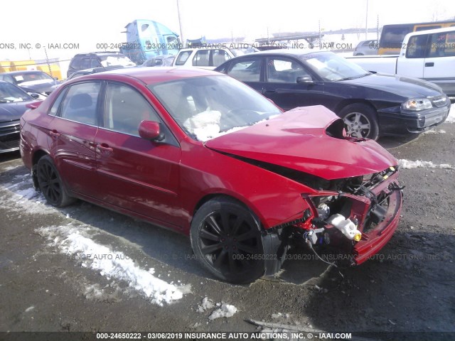 JF1GE74678G508871 - 2008 SUBARU IMPREZA WRX RED photo 1