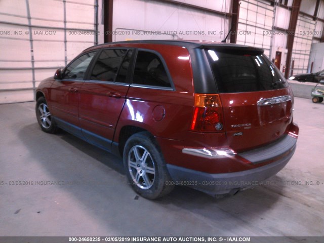 2A8GF68XX7R141619 - 2007 CHRYSLER PACIFICA TOURING RED photo 3